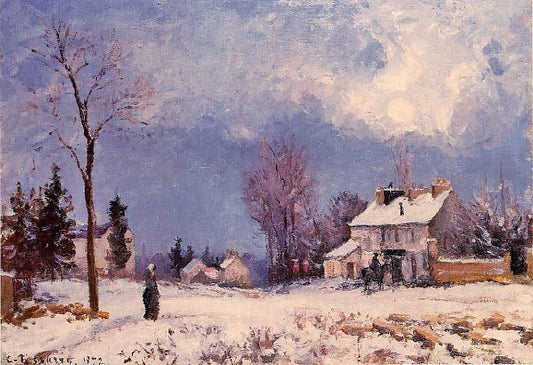 The Road From Versalles To Saint-Germain At Louveciennes by Camille Pissarro