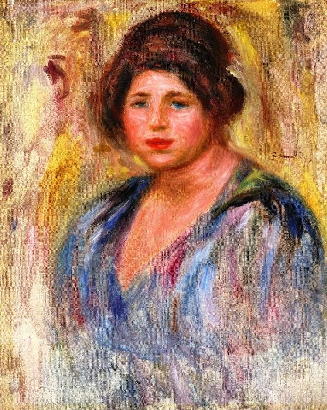 Portrait Of A Woman, Gabrielle Renard by Pierre Auguste Renoir