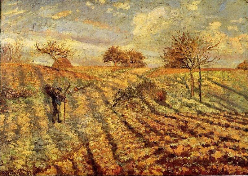 Hoarfrost by Camille Pissarro