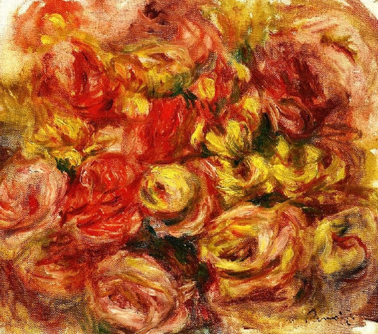Study Of Flowers by Pierre Auguste Renoir
