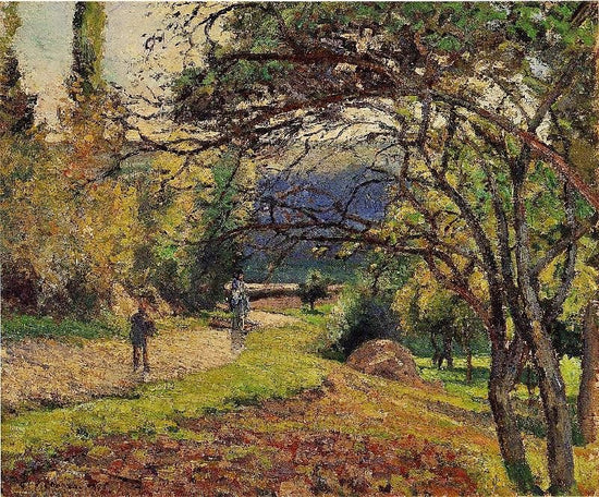 The Little Bridge, Pontoise by Camille Pissarro