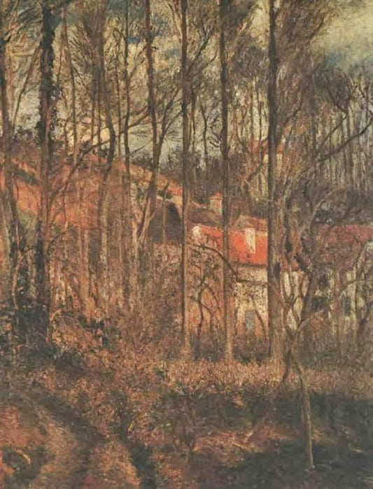 Grey Day, Banks Of The Oise by Camille Pissarro