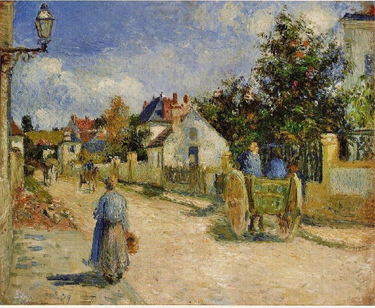 A Street In Pontoise by Camille Pissarro