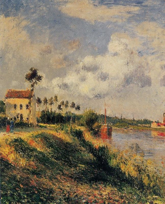 The Path From Halage, Pontoise by Camille Pissarro