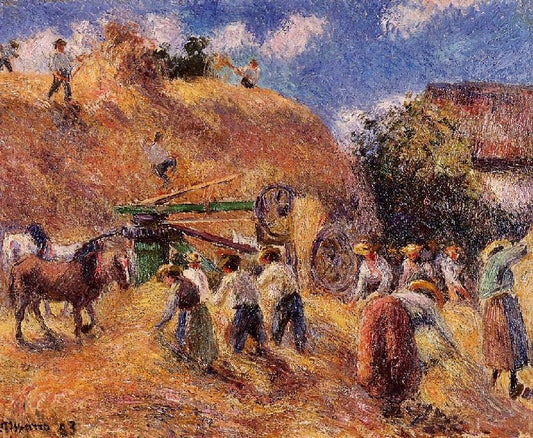 Harvest by Camille Pissarro
