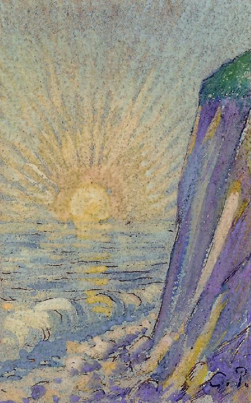 Sunrise On The Sea by Camille Pissarro