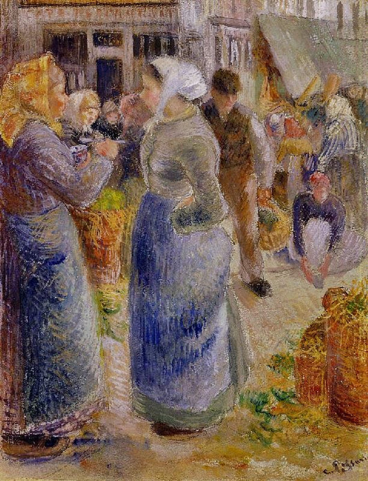 The Market by Camille Pissarro