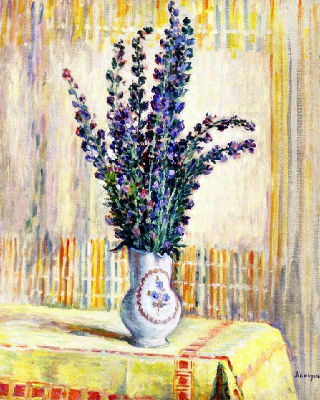 Pitcher Of Flowers On A Table by Henri Lebasque