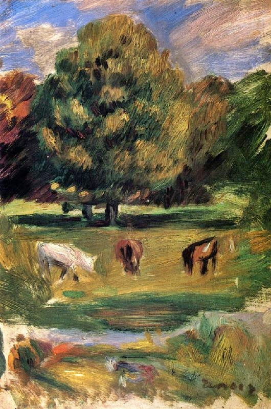 Landscape With Horses by Pierre Auguste Renoir