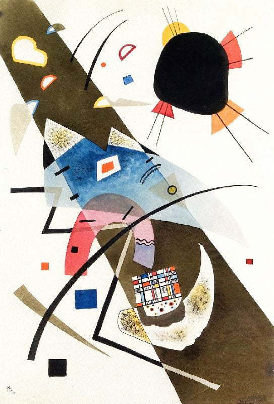 Two Black Spots by Wassily Kandinsk