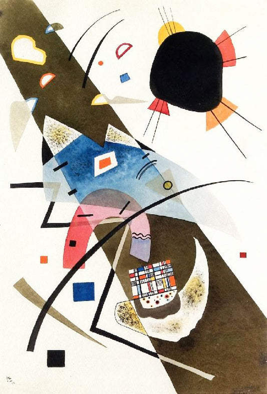 Two Black Spots by Wassily Kandinsk