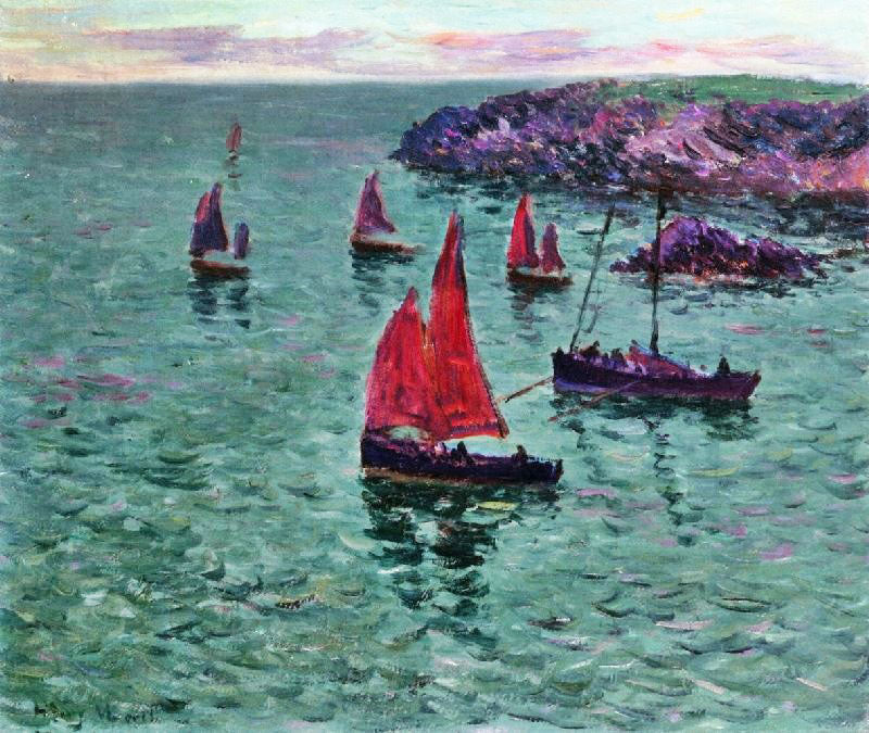 SEASCAPE WITH BOATS