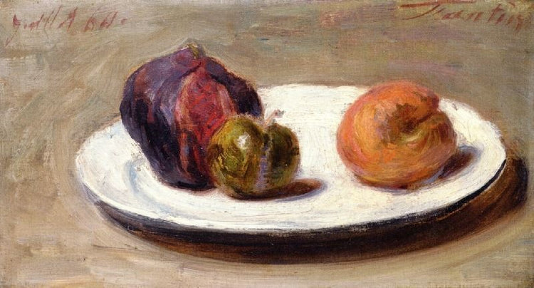 Figs, Greengage And Apricot by Henri Fantin-Latour