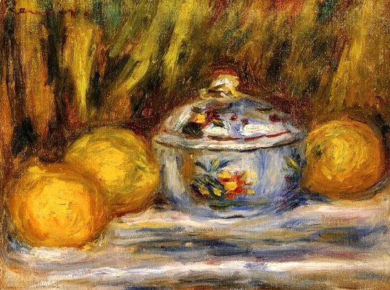 Sugar Bowl And Lemons by Pierre Auguste Renoir