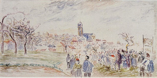 La Saint--Martin A Pontoise by Camille Pissarro