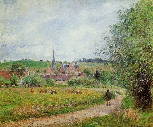 View Of Eragny by Camille Pissarro