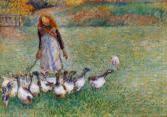 Little Goose Girl by Camille Pissarro