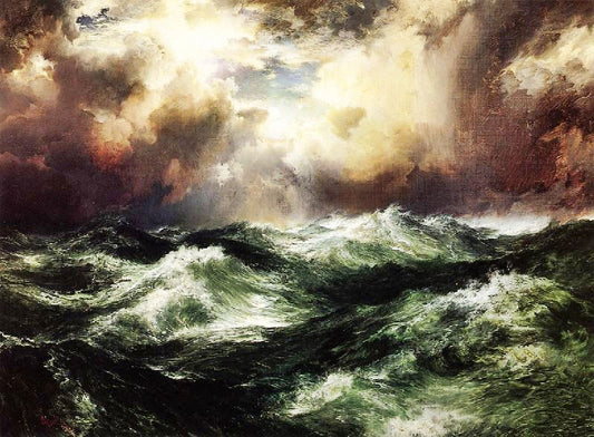 Moonlit Seascape, 1902 by Thomas Moran