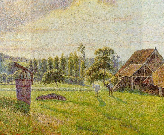 Brickworks At Eragny by Camille Pissarro