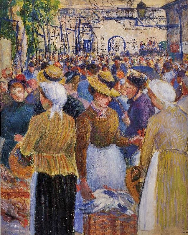Poultry Market At Gisors by Camille Pissarro