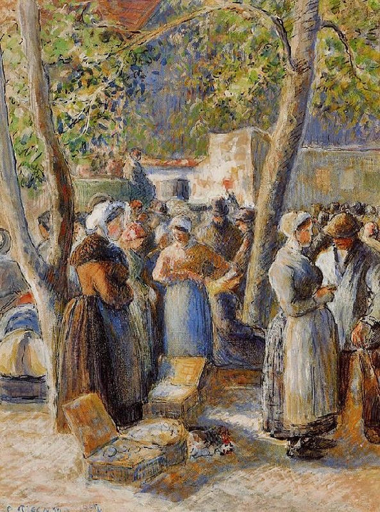 The Market In Gisors by Camille Pissarro