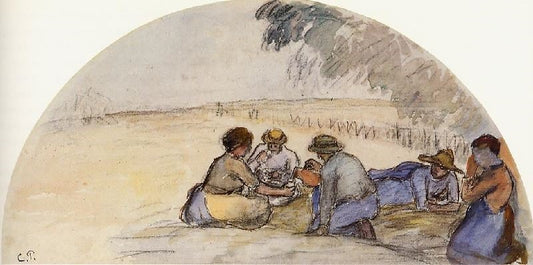 The Picnic by Camille Pissarro