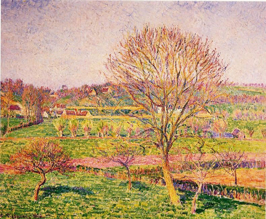 Big Walnut Tree At Eragny by Camille Pissarro