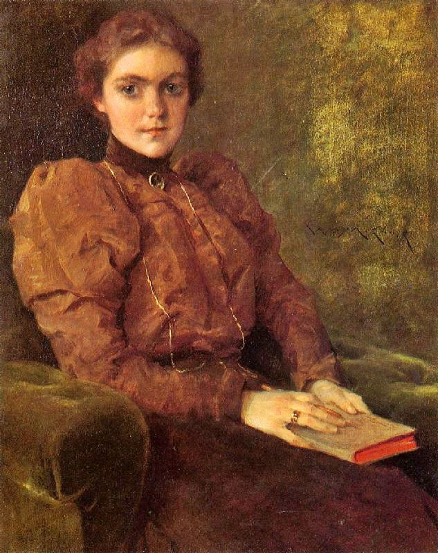 MRS F. DE FOREST, A LADY IN BROWN