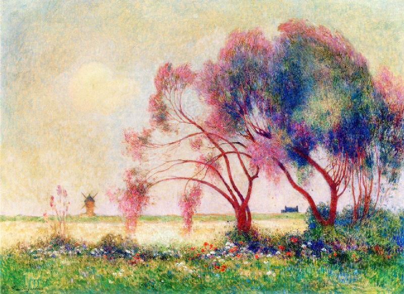 TAMARISK AND FLOWERY FIELD