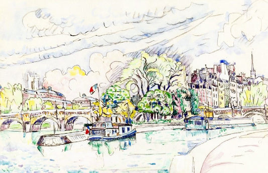 The Seine At Vert-Galant by Paul Signac