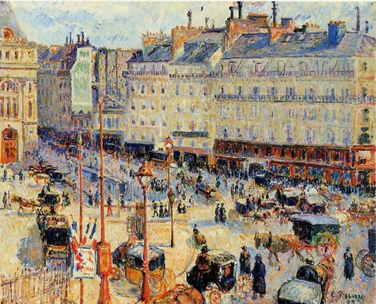 Place Du Havre, Paris by Camille Pissarro