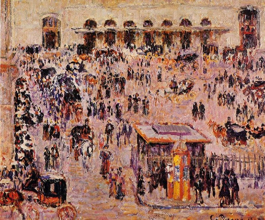 Cour Du Havre, Gare Saint-Lazare by Camille Pissarro