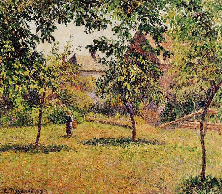 The Barn, Morning, Eragny by Camille Pissarro