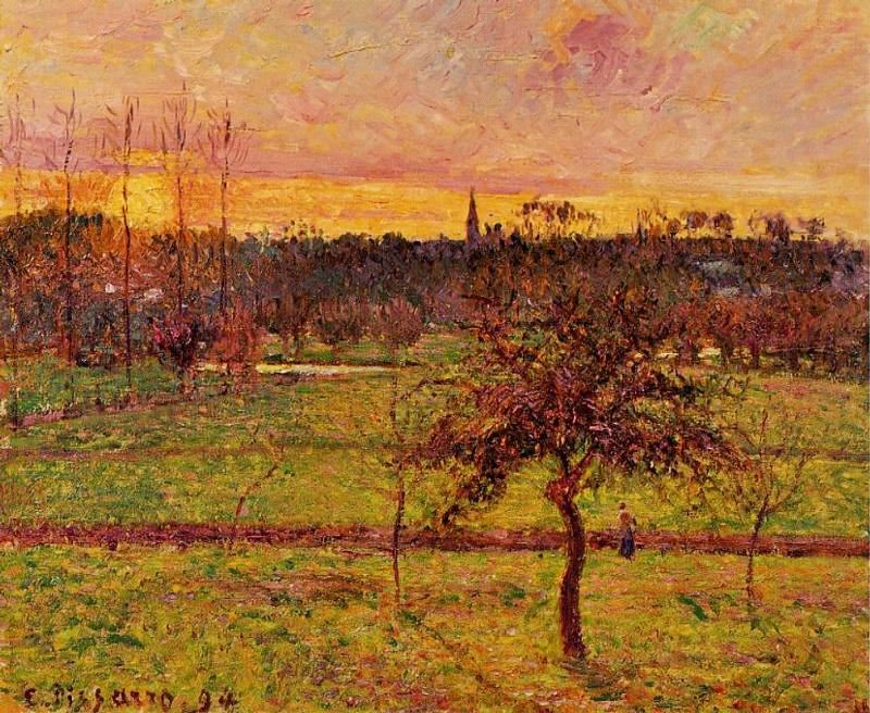 SUNSET AT ERAGNY