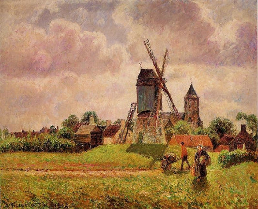 The Knocke Windmill, Belgium by Camille Pissarro