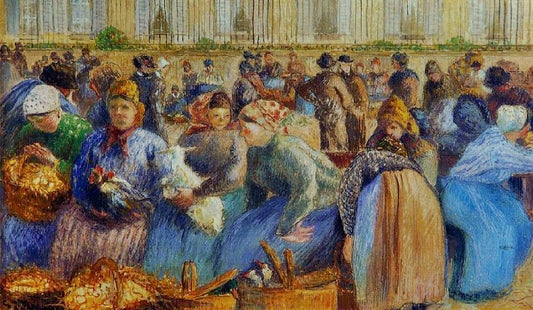 The Egg Market by Camille Pissarro