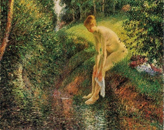 Bather In The Woods by Camille Pissarro