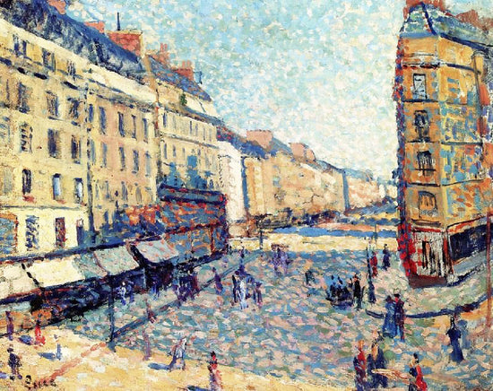 Rue Mouffetard, Paris by Maximilien Luce