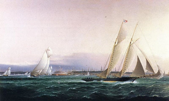 New York From The Bay by James E. Buttersworth
