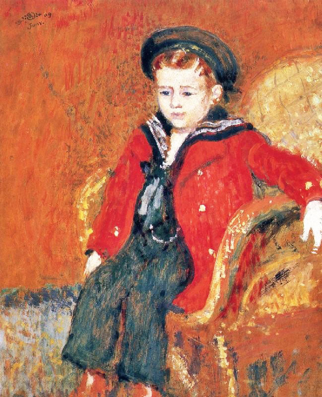 Little Boy With Red Coat by Georges Lemmen