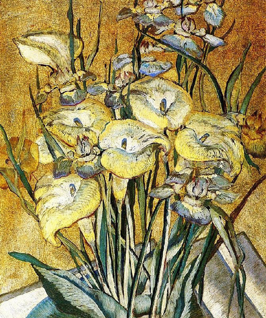 Irises And Calla Lilies by Maria Oakey Dewing