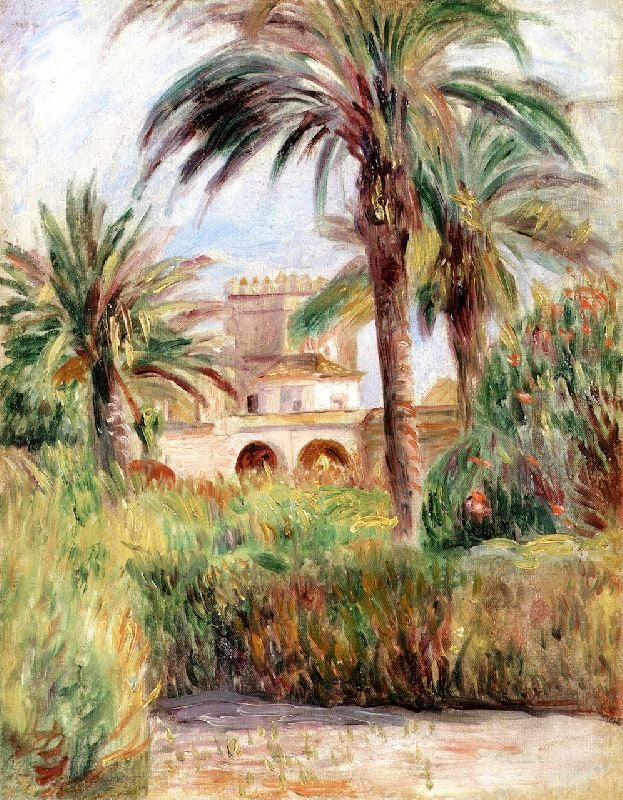 The Jardin D’Essai In Algiers by Pierre Auguste Renoir