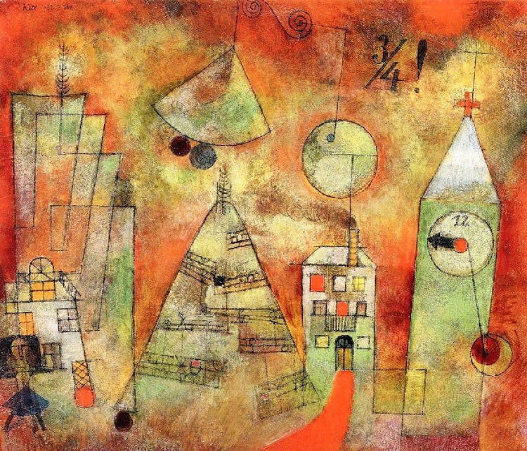 Fateful Hour At Quarter To Twelve by Paul Klee