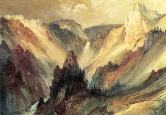 The Grand Canyon Of The Yellowstone, 1895 by Thomas Moran
