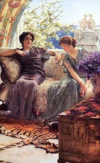 Unwelcome Confidence by Sir Lawrence Alma-Tadema