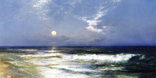 Moonlit Seascape, 1891 by Thomas Moran