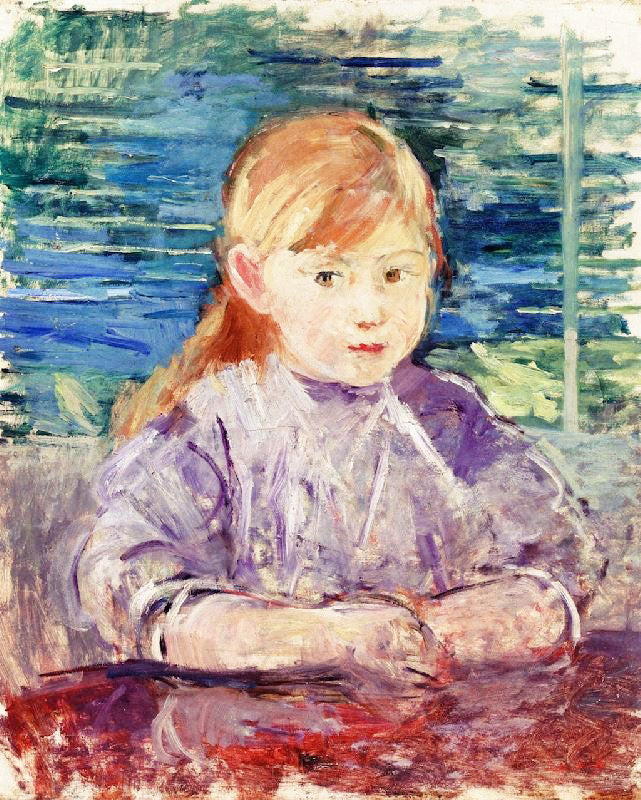 Little Girl In Mauve by Berthe Morisot