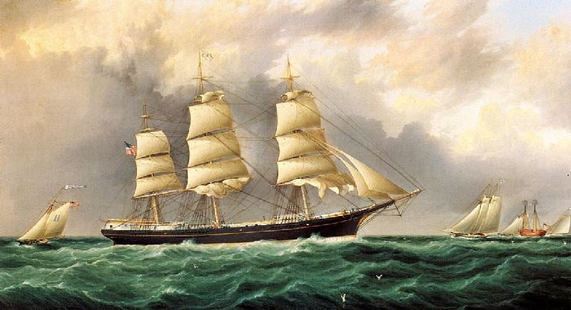 A SHIP’S PORTRAIT NEAR SANDY HOOK