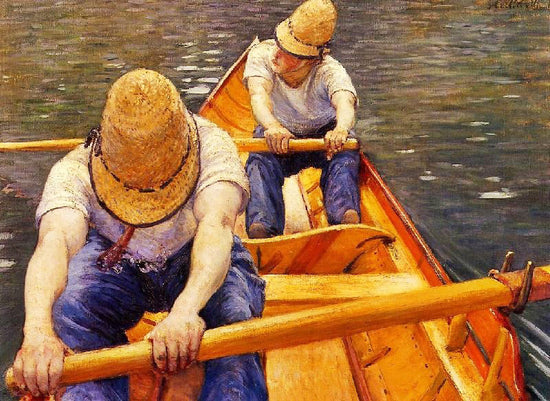 Oarsmen by Gustave Caillebotte
