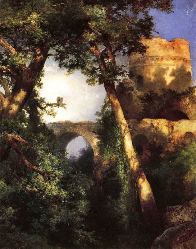 Two Owls by Thomas Moran
